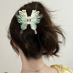 Acrylic Butterfly Hair Claw Clip Women Elegant Hair Hold Clip Sweet Hairpins Claw Hair Crab Korean Hair Accessories Decorate
