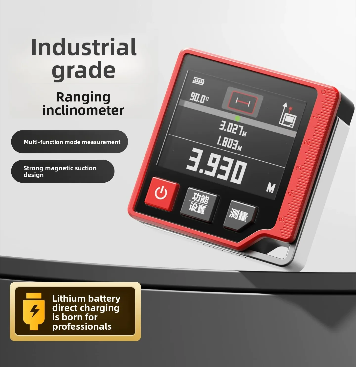 High Precision Laser Digital Inclinometer Electronic Level Angle Measuring Tool
