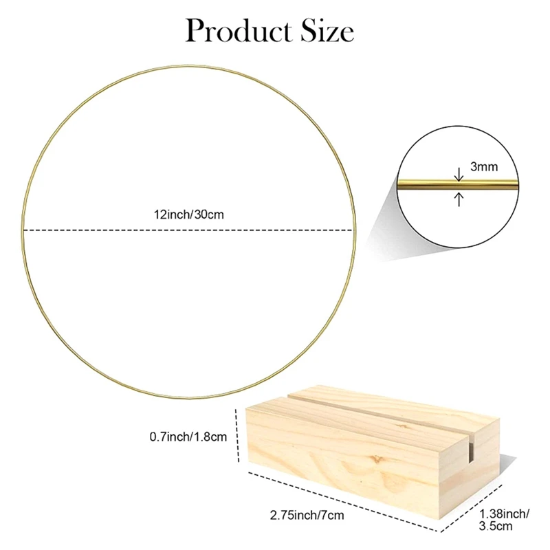 10 Pack 12 Inch Floral Hoop Centerpiece Wedding Decor With Stand For Table Metal Hoops For Crafts Metal Rings