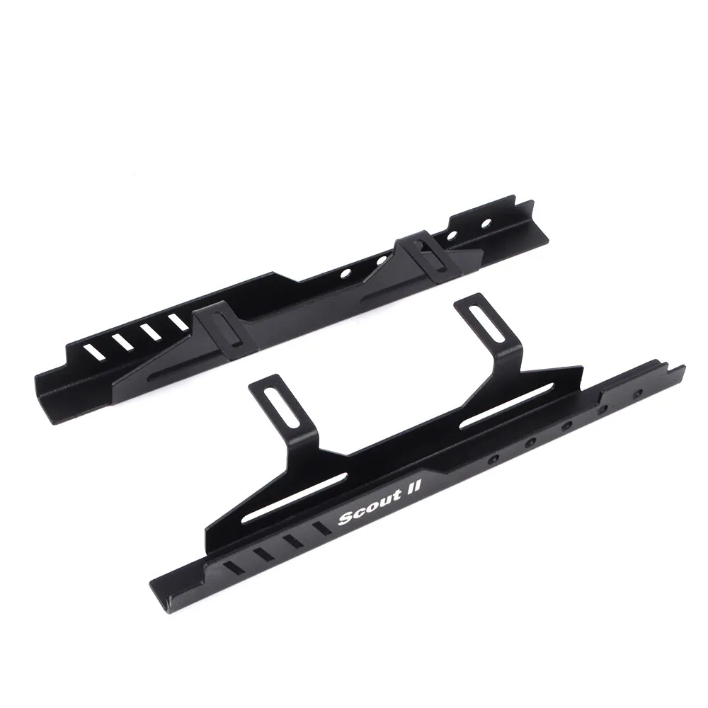 1Pair Stainless Steel Rock Slider Side Step Guard For Redcat GEN8 Scout II RC Crawler Car Body Protection Upgrade Accessories
