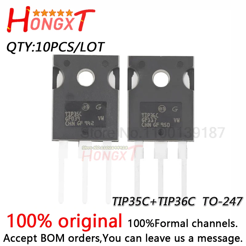 

10 Pairs TIP35C TIP36C TIP35 TIP36 TO-247 high power tube to transistor amplifier tube