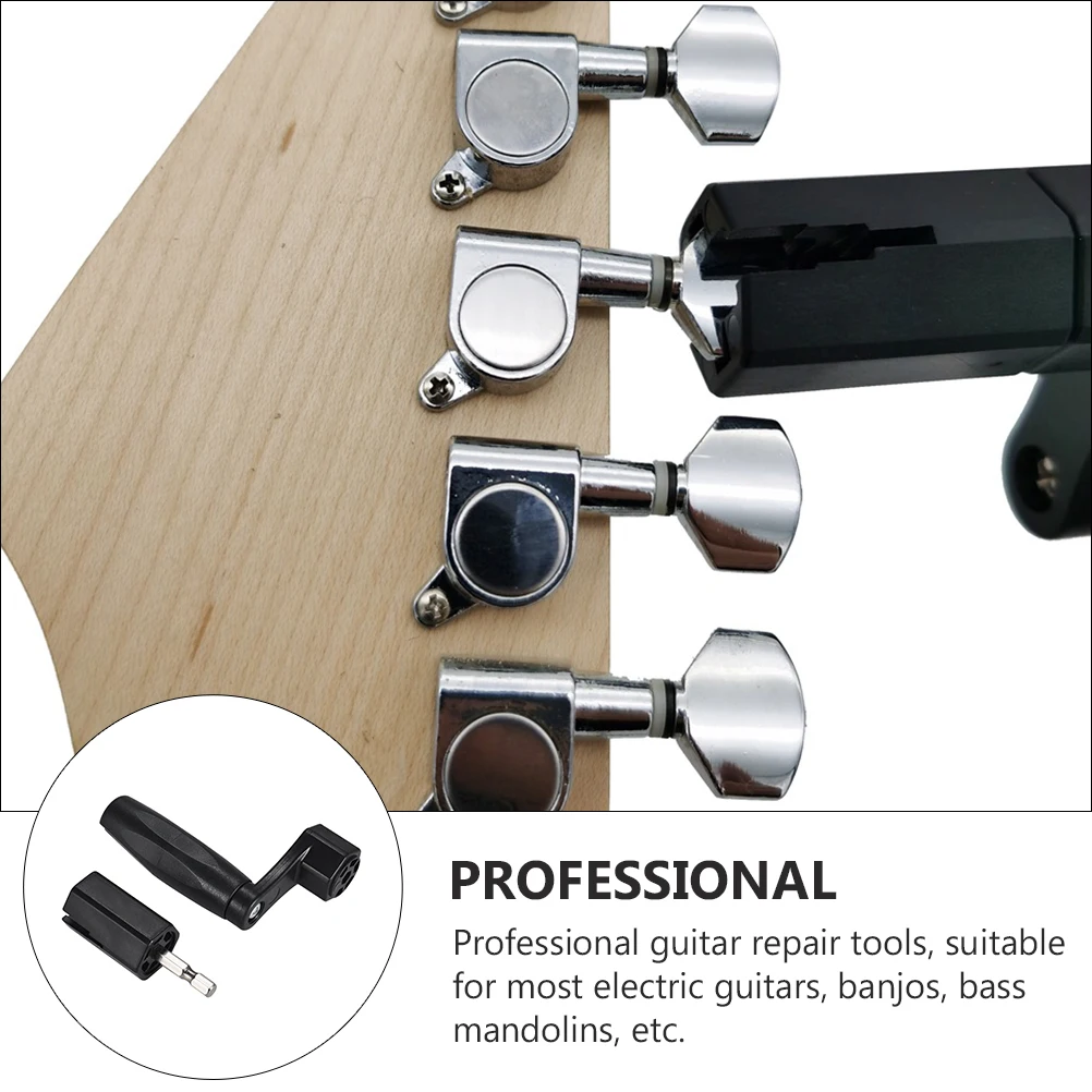 

Guitar Knob Reel Electric Accessories Winder Tool Ukulele Stringing Black Repair Tools