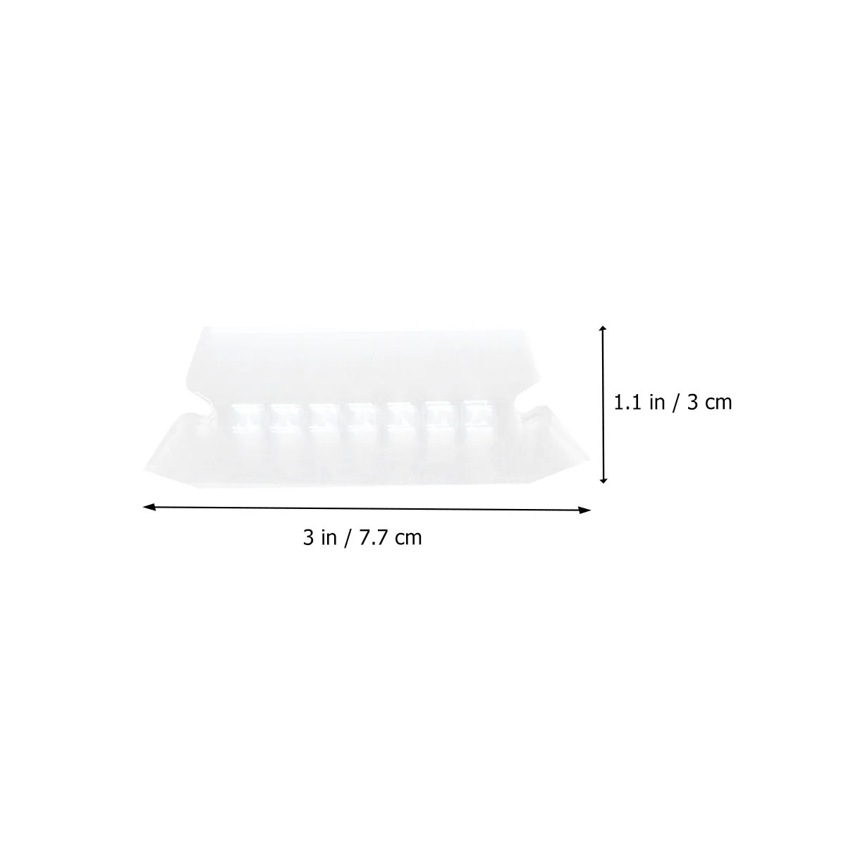

100pcs Index Label Film Transparent Hanging Folder Tabs Smooth Design File Organization Office Stationery Notepad Supplies