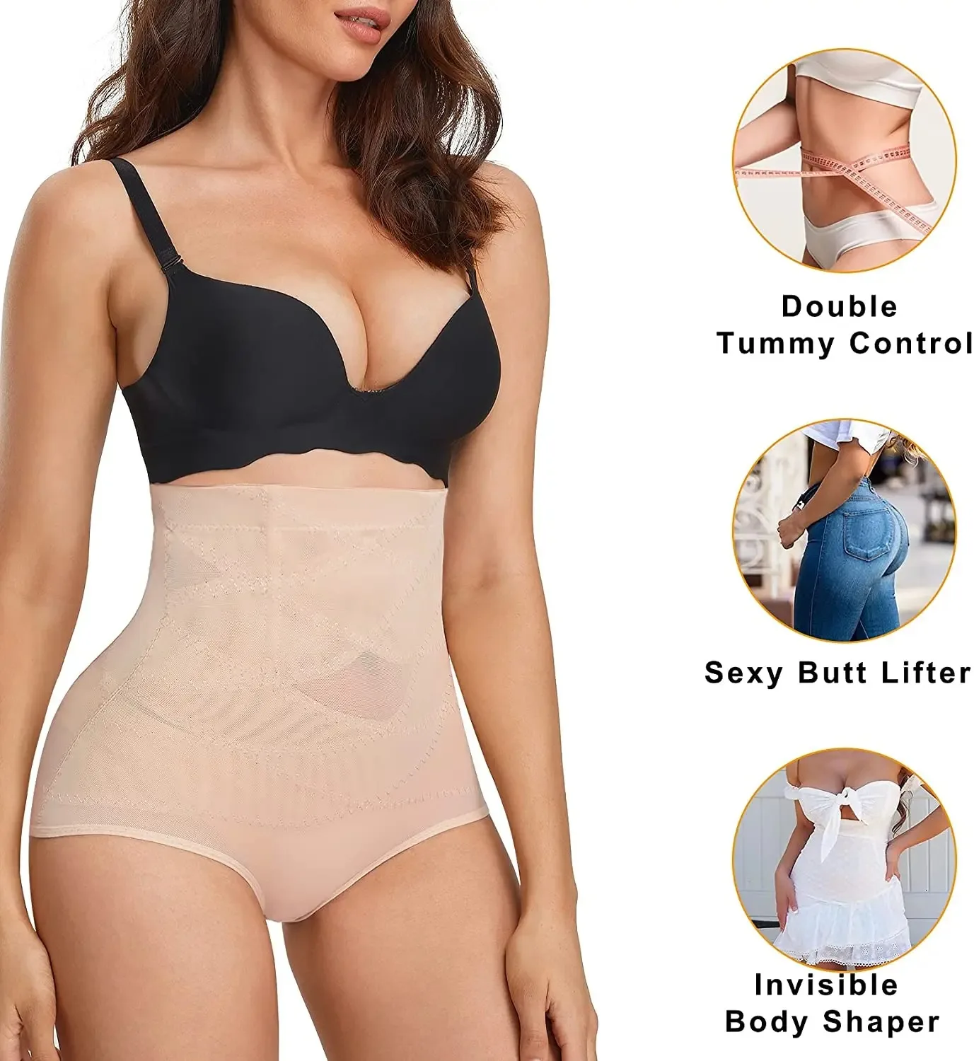 Frauen Taille Trainer Body Shaper Bauch Kontrolle hohe Taille flache Bauch Höschen Butt Lifter Shape wear Schlankheit gürtel Unterwäsche