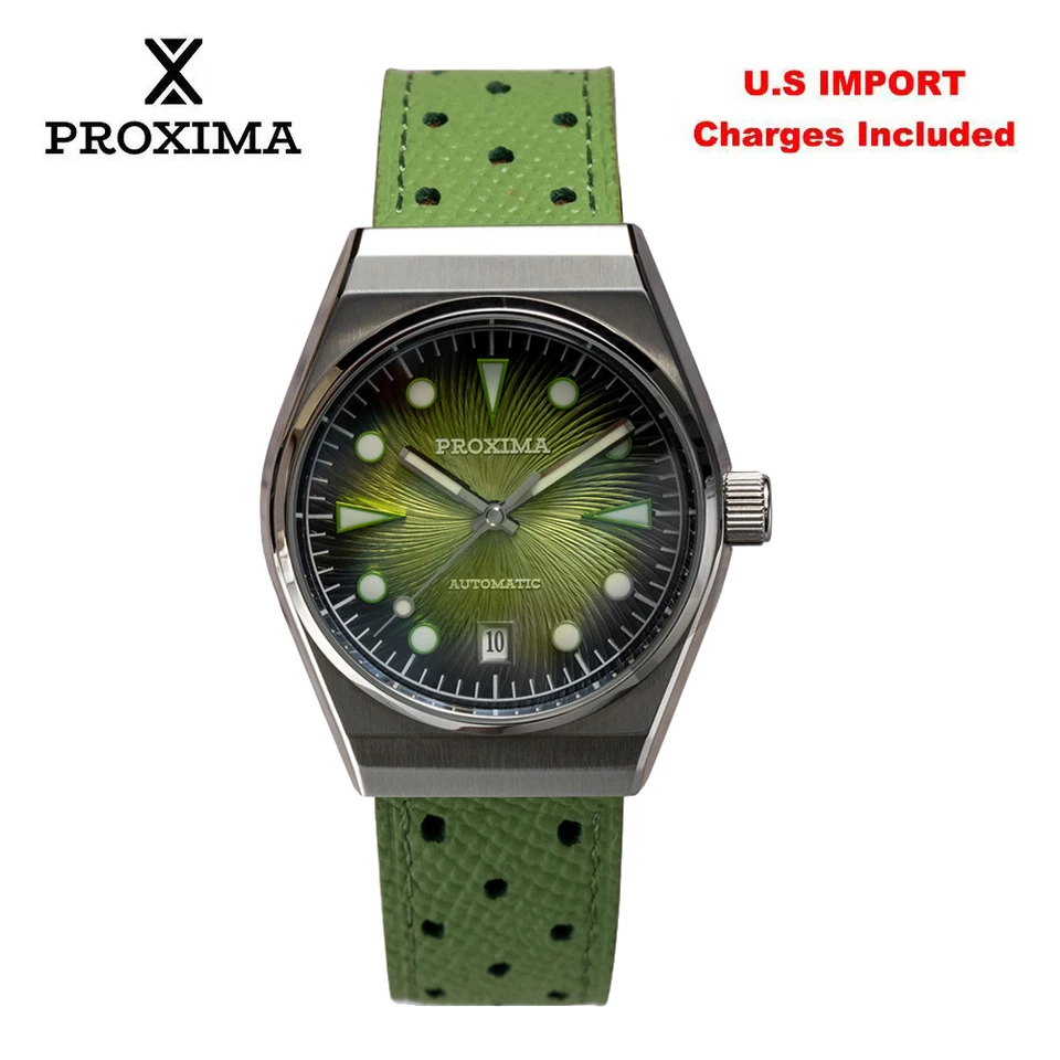 Proxima PX1753 Fashion Men Watches 38mm PT5000 Automatic