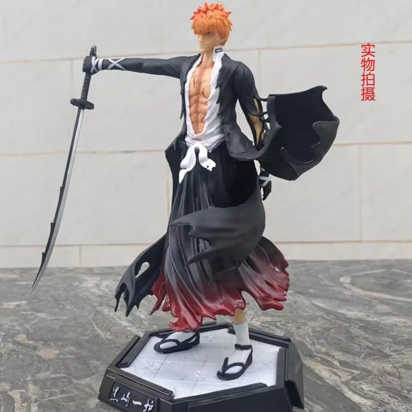 31cm BLEACH Kurosaki Ichigo Action Figure #991 Kurosaki Ichigo Anime Figure PVC GK Statue Figurine Collectible Model Doll Toy