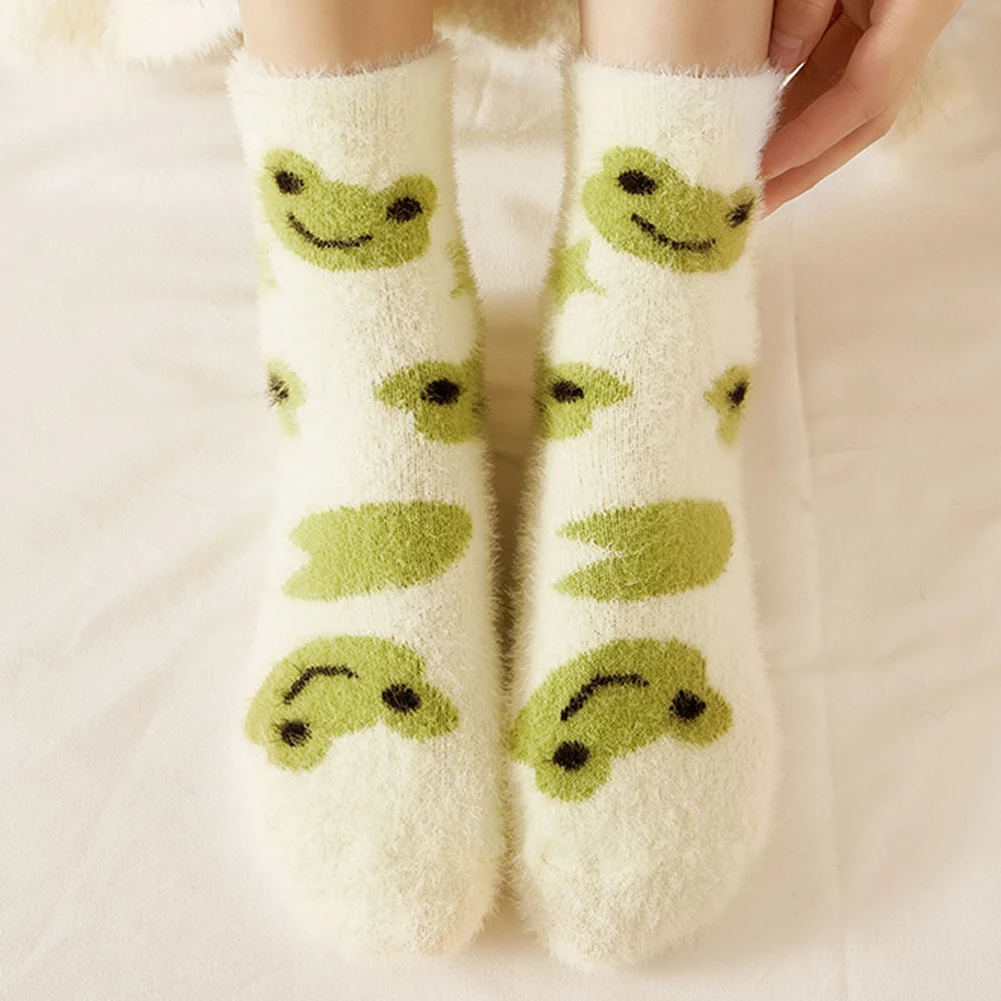 Mink Velvet Sleeping Socks para Vestindo, Soft Sleeping Socks