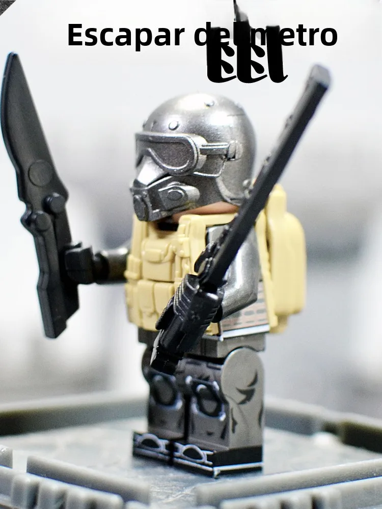 Figura de Rat Man de Elite Peaceful Metropolis Escape, Bloques de Construcción, Nivel 7, Accesorios de Juguete de Mecha Chick...