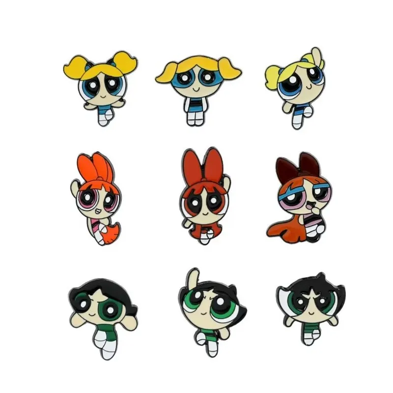 เข็มกลัดเคลือบลายการ์ตูนสาวน้อยนักบิน ของตกแต่งกระเป๋าเป้  เครื่องประดับอนิเมะ  เข็มกลัดติดเสื้อผ้า ของขวัญสำหรับเด็ก