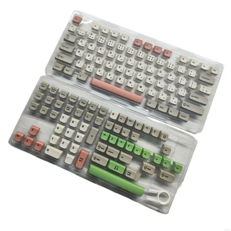 896F 138Key/Đặt hồ sơ XDA 9009 Keycaps retro PBT Sublimation Keycaps cho bàn phím cơ học