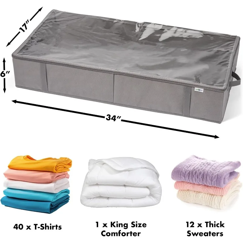 Closet Organizers and Storage - Maximize Space with Under Bed Storage Containers & Clothes Storage - Ideal Close