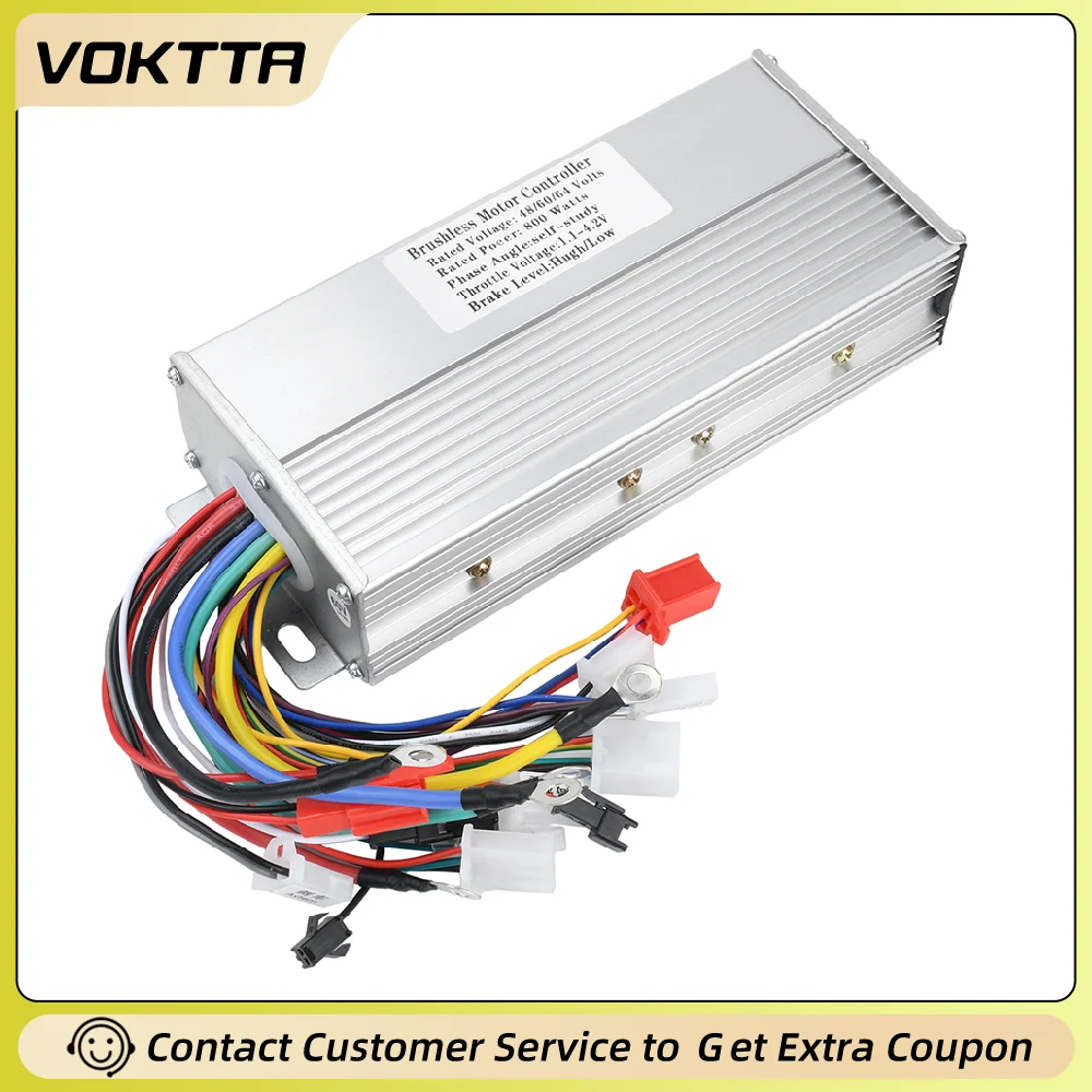 

48V 60V 64V 35A 800W Brushless Motor Controller For Electric Bike Scooter With Waterproof Aluminum Alloy Shell