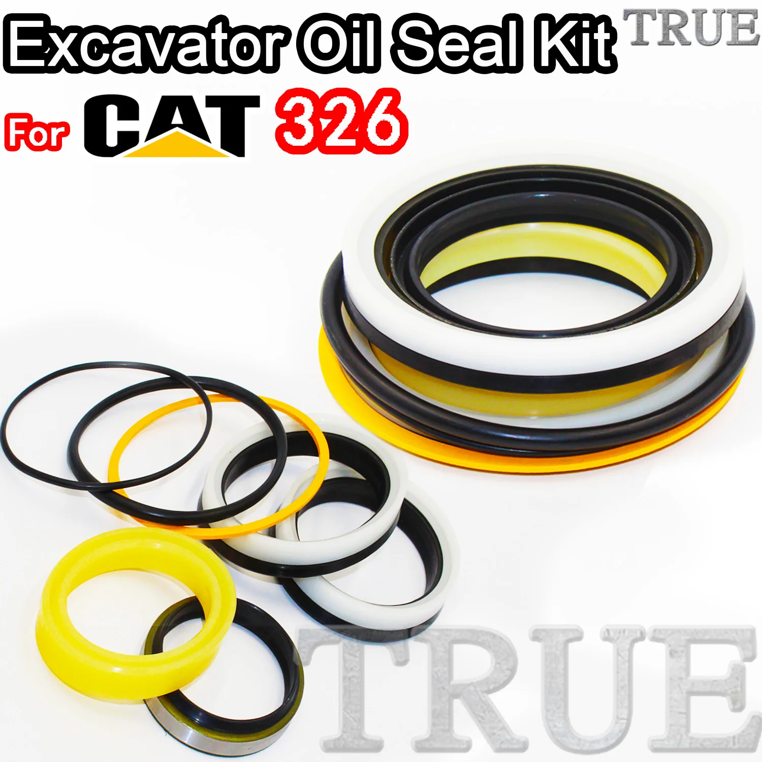 

For 326 Caterpillar Oil Seal Excavator Repair Kit Machinery Maintenance Floating Rebuild Parts MOTOR Piston Rod Shaft Dust FKM