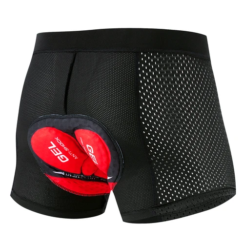 Imagen 1 del producto Ropa interior de ciclismo profesional para hombre, pantalones cortos de ciclismo de malla transpirable a prueba de golpes, ropa interior de ciclismo 5D Pro con almohadilla de Gel engrosada, pantalones cortos de ciclismo