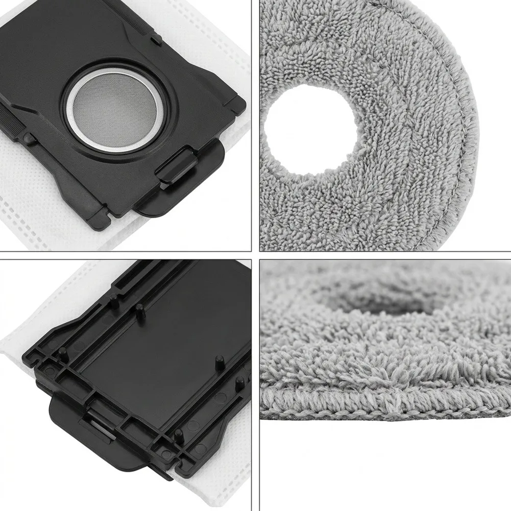 For Dreame For MOVA for p70 Pro for Ultra Compatible Dust Bags for Plus Microfiber Mopping Pads 4 Pack Dust Bags 4 Pack Cleaning