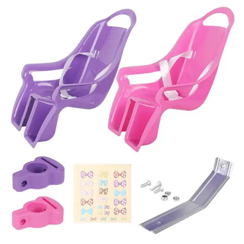 Asiento de muñeca de bicicleta para niñas, accesorios universales con pegatina, decoración de bicicleta para niños, asiento de bicicleta, accesorios de bicicleta para niñas y niños