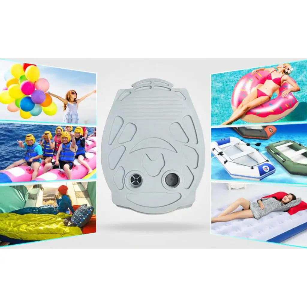 

Насос-инфлятор из прочного пластика с шлангом для сдувания воздуха для надувных каноэ, яхт, бассейнов, матрасов и плавательных кругов