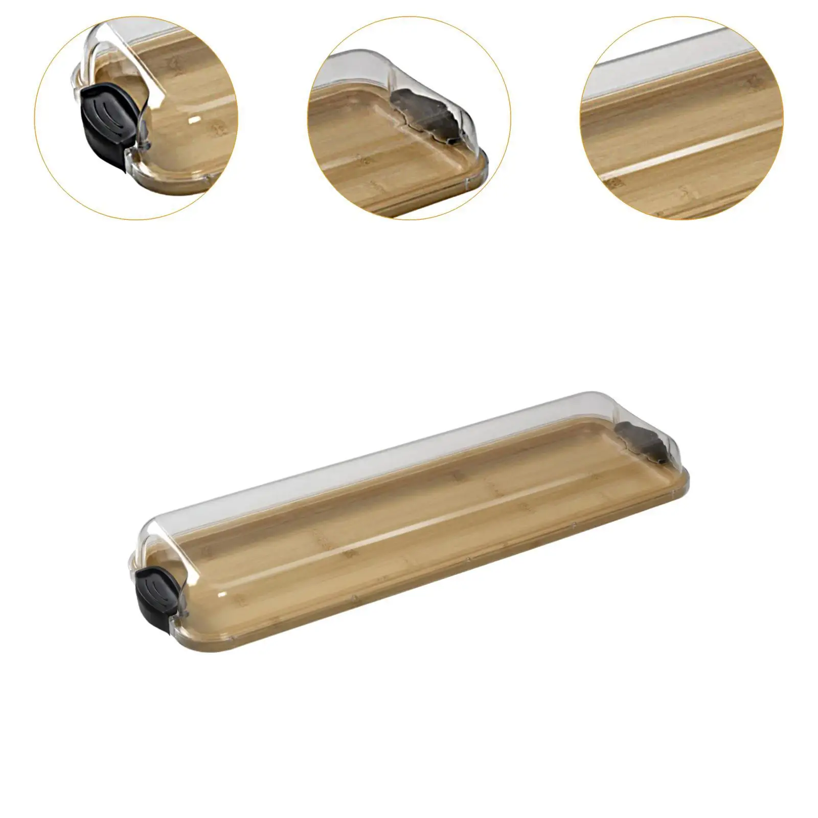 Charcuterie Board Rectangular Gifts for Housewarming Lockable Bamboo Cheese Board for Charcuterie Picnic Cheese Vegetables Bread
