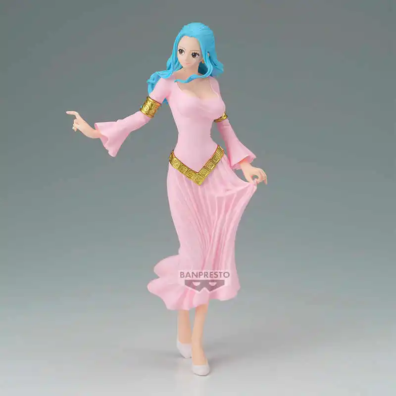 23cm Original BANDAI Banpresto ONE PIECE Sparkling charm Nefeltari Vivi 2 Anime Action Figure Model Toys Gift for Birthday