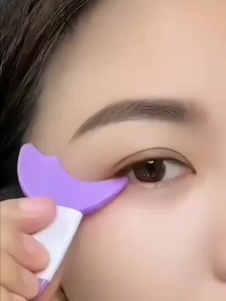 1 Stück Silikon-Augen-Make-up-Schutz, Wiederverwendbarer Mascara- & Lidschatten-Schutz, Eyeliner-Applikator, Vielseitig Einsetzbare Wimpernschutz-Pads, Q