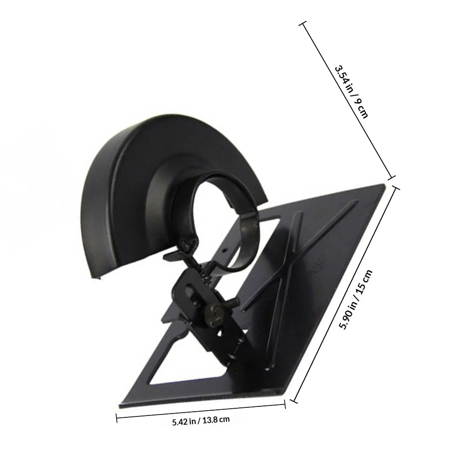 2Pcs Metal Angle Stand Holder with Adjustable Knob and Protective Guard Shield Cover for Safe Woodworking Cutting Grinding