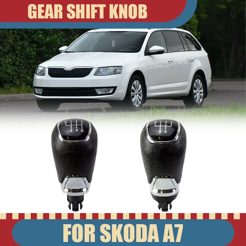 

New Product Gear Shift Knob For Skoda A7 Car Accessories Manual 5/6speed Transmission Shifter Handle Head Replacement Auto Parts