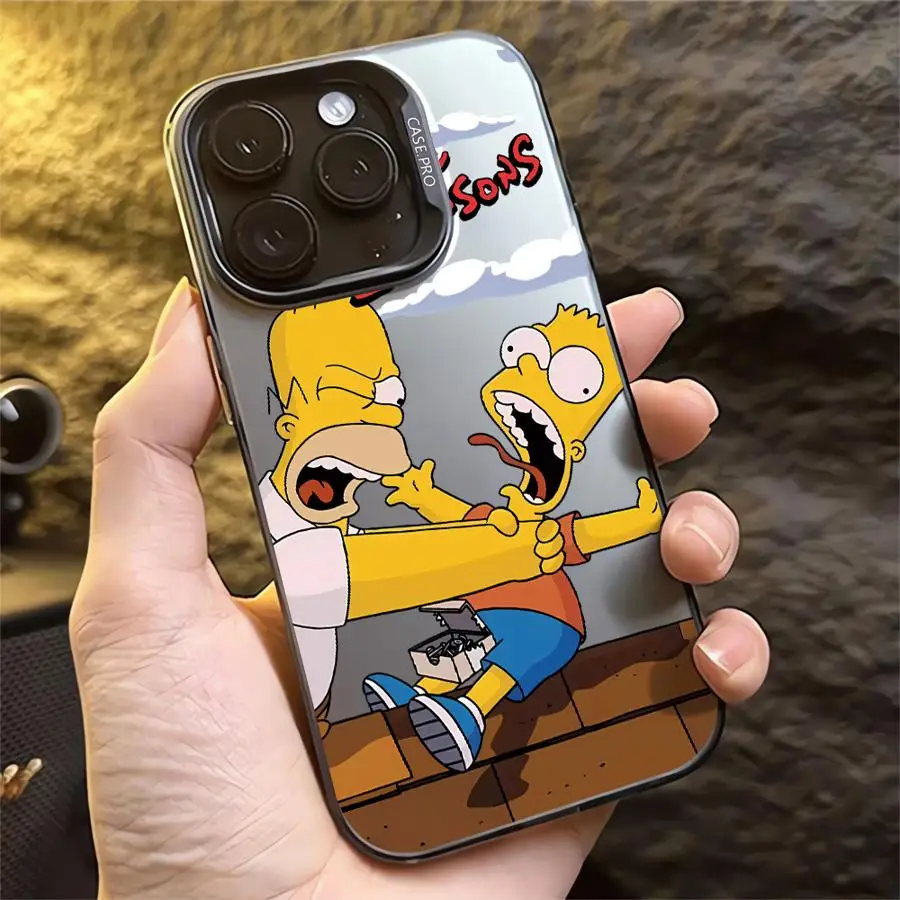 

Case for iPhone 17 Pro Max 14 Air 11 13 Pro 12 XS 15 Plus XR 16 Back Phone Cover The Simpsons Cartoon
