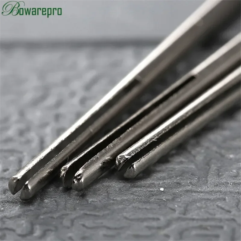 10 sztuk Shank długi papier ścierny Split Point prosto trzpienie F/ Dremel obrotowy Adapter narzędzie 2.35mm