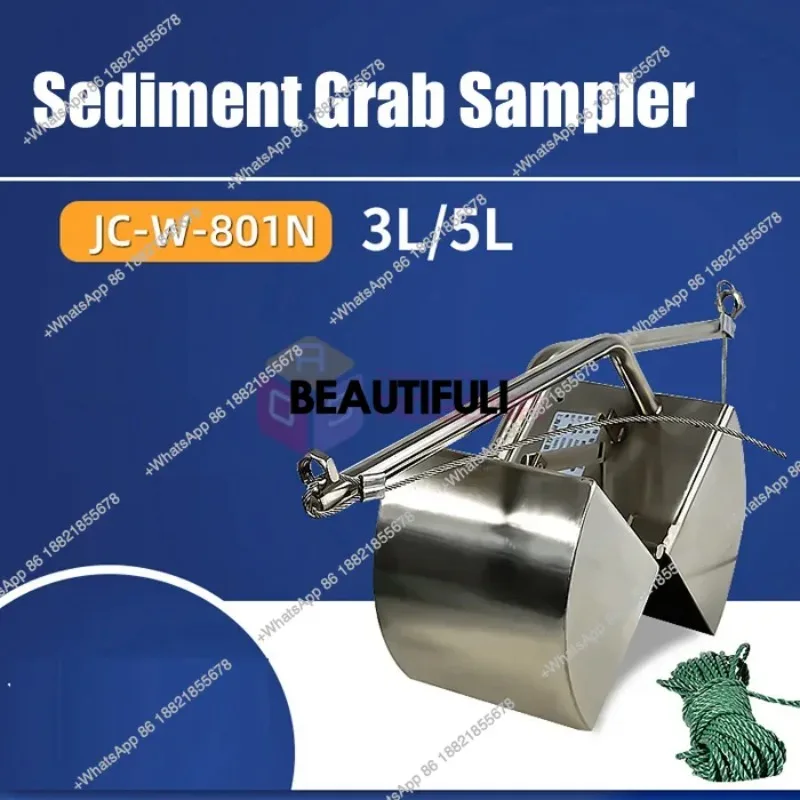 Stainless Steel Mud Collector Van Mud Dredge Lake Bottom Sludge Sediment Grab Sampler Grabber
