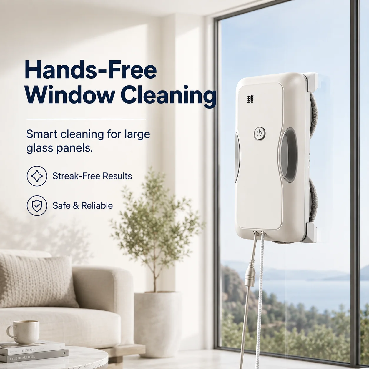 Smart Home Windows App - Robô de Limpeza Automática de Janelas