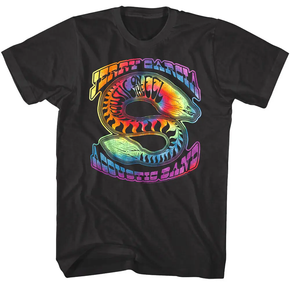 Jerry Garcia Band Acoustic on the Eel Men's T Shirt Electric Tie Dye Hippy Rock