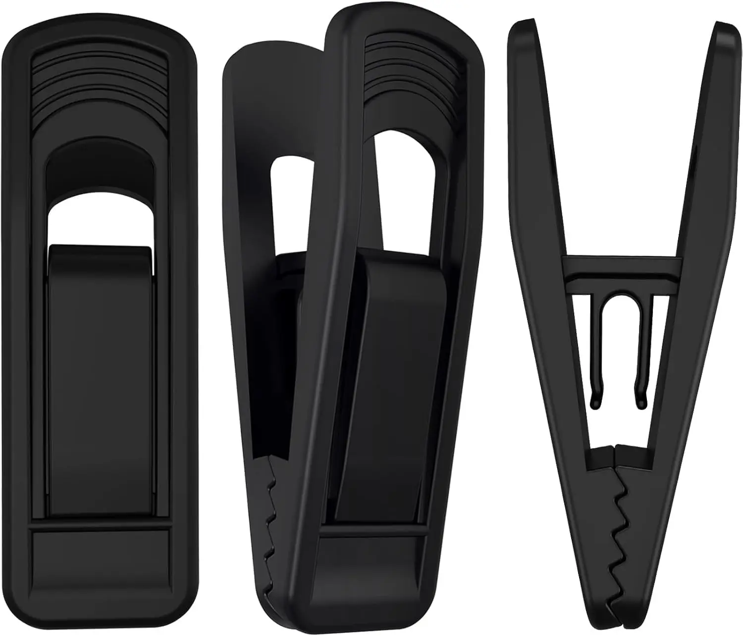 

Hanger Clips for Velvet Hangers, 20 PCS Non-Slip Plastic Clips for Pants Skirts with Snap-On Design