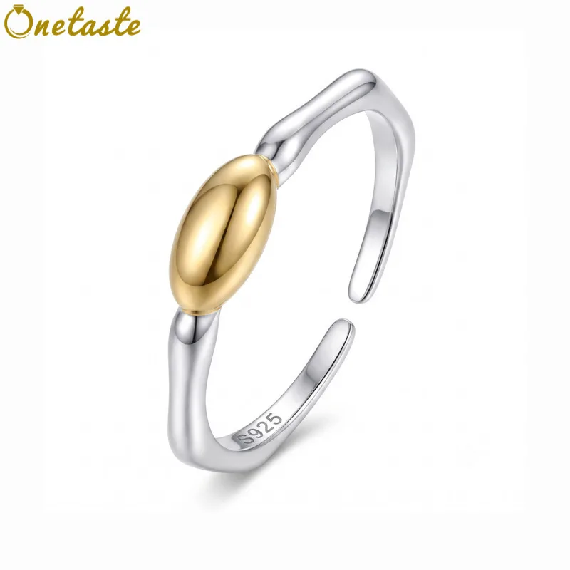 925-sterling-silver-two-toned-mirrored-polished-open-rings-for-women-minimalist-trendy-thin-lightweight-stacker-ring-party-gift