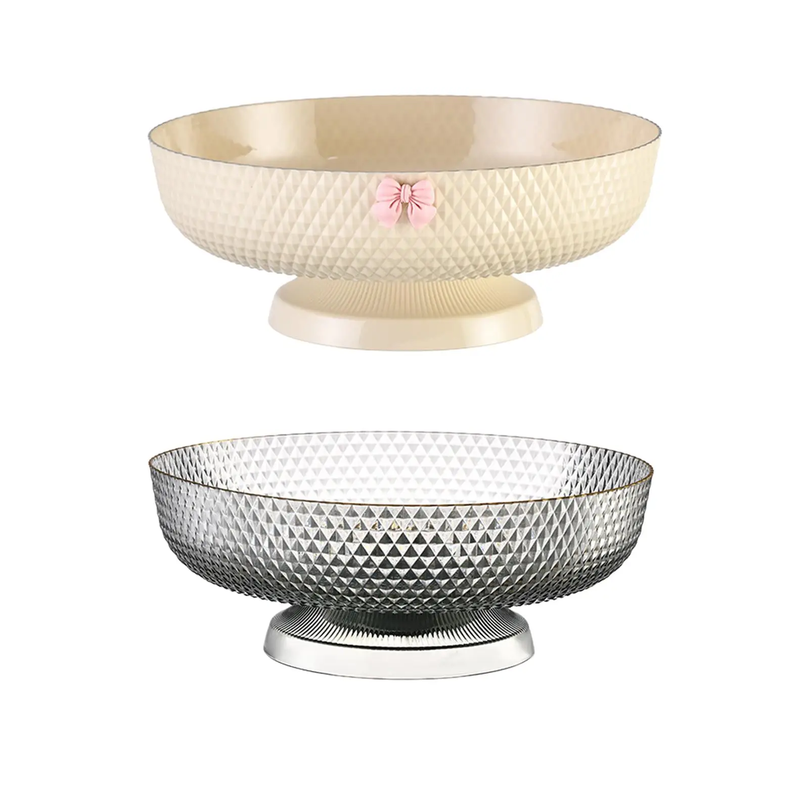 Fruit Bowl Large Multiuse Vegetable Strainer Plate Self Draining Serving Bowl for Counter Parties Kitchen Buffet Restaurant