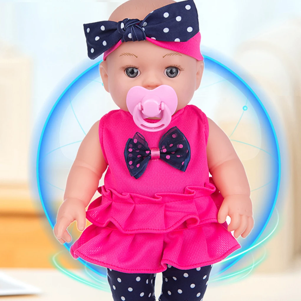Unfinished Doll Fashion Dress Up Simulation Baby Dolls DIY Cute Toy Children Birthday Festival Gifts Gaming Supply