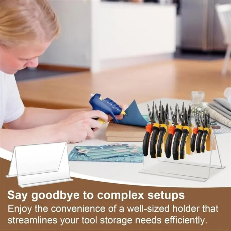 Acesso fácil Acesso A acrílico Rack Rack Rack Jewelry Tool Stand Stand