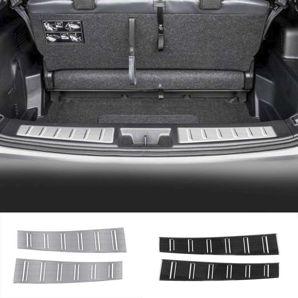 

For Mitsubishi Outlander 2022 2023 Accessories Rear Trunk Bumper Protector Sill Plate Cover Trim Door Sill Anti-Kick Decoration