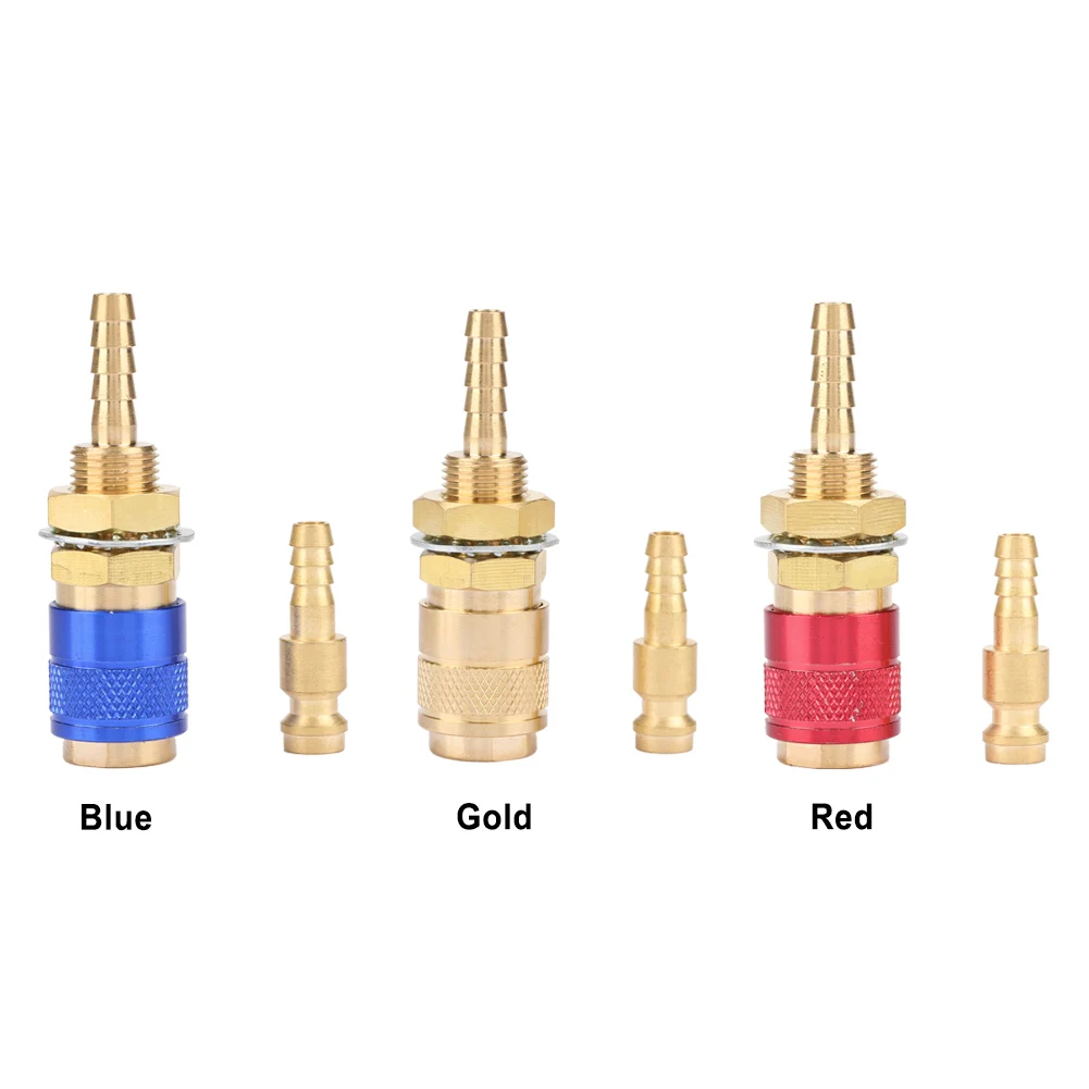 

Quick Fitting Hose Connector Connector Fitting M6 Gas & Water Quick Connector for MIG TIG Welder Torch Fitting