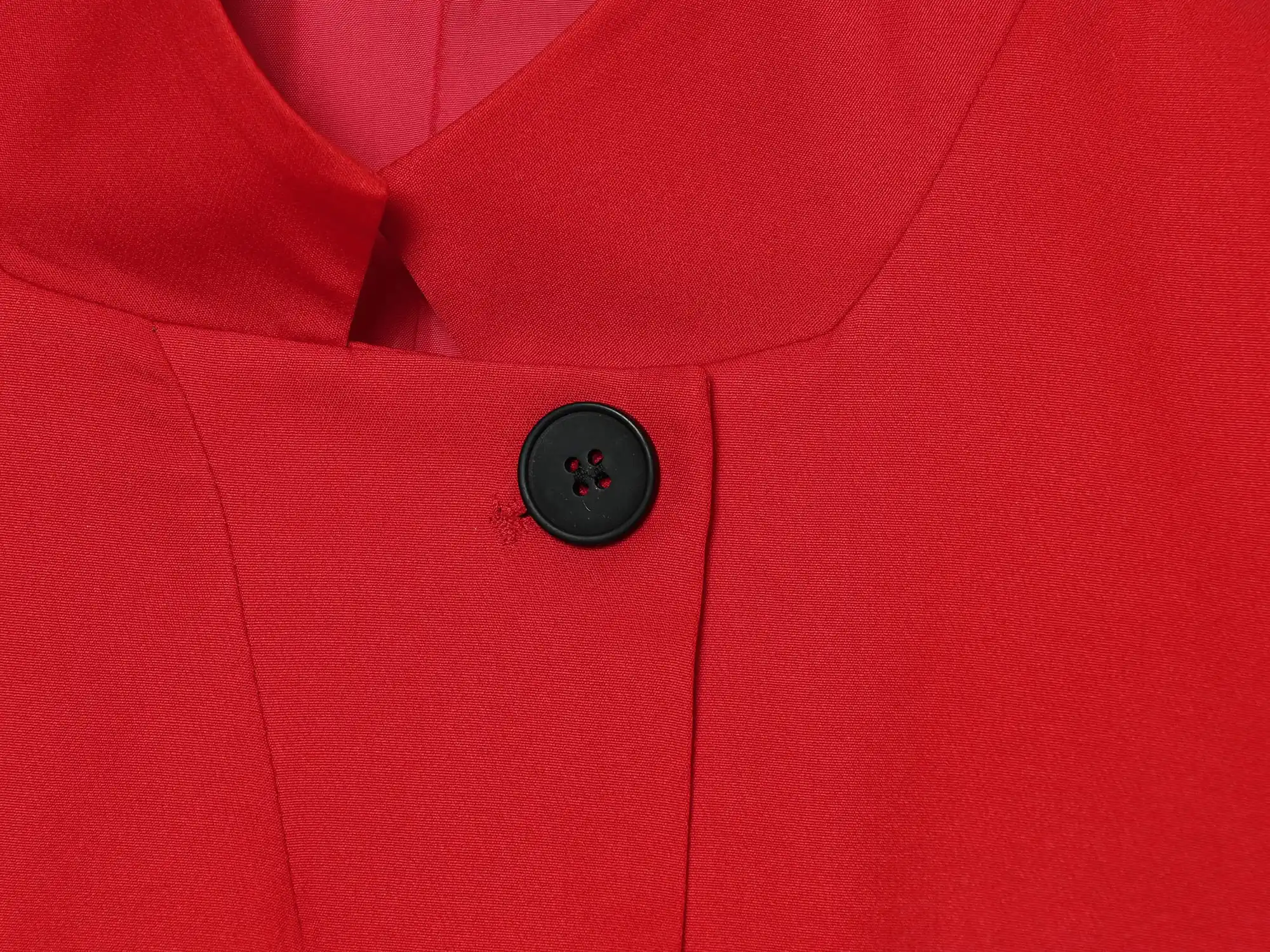 KONDALA Damen High-Street Roter Kurzer Blazer Eleganter Schicker Kurzarm-Blazer Neu 2026 Sommer Trendiger Freizeit-Blazer für Frauen – Detail 7