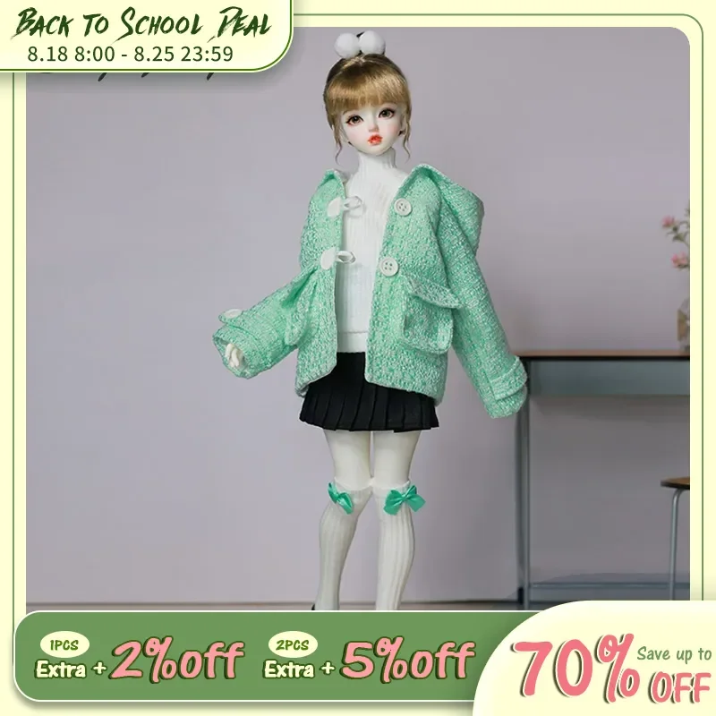 Bariy Bjd Doll 1/4 Fullset Vigorous High School Girl Preppy Small Chest Resin Ball Jointed Dolls Shugafairy