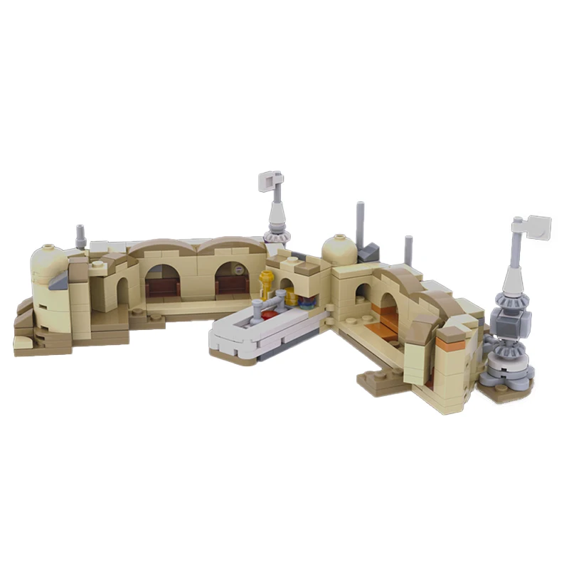 Star Movie Street View MOC- 190352   Mini Bar modèle Architecture bricolage scène de Cantina du désert blocs de construction ensembles briques de jouet pour enfants