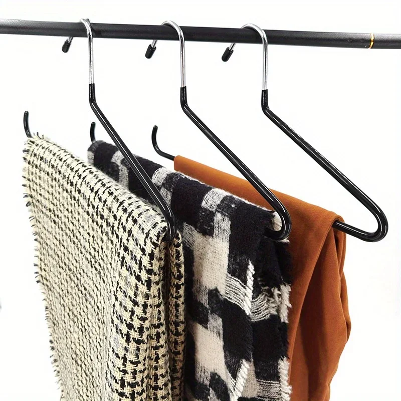 

10pcs Multi Functional Traceless Anti Slip Goose Shaped Pants Rack Home Creative Hanging Pants Hanger Storage Hanger