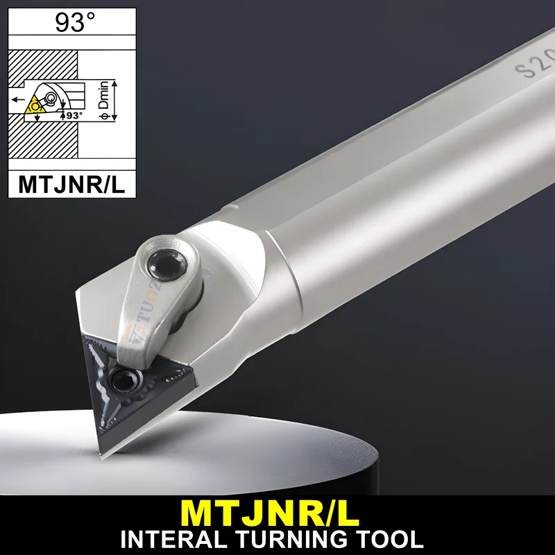 

TUOZ MTJNR 93° Lathe Tools S20R-MTJNR16 S25S-MTJNR16 S20R-MTJNL16 S25S-MTJNL16 20MM 25MM Internal Turning tools