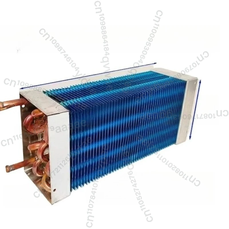 

Холодильный шкаф-витрина с воздушным охлаждением, испаритель-конденсатор, медные трубки, алюминиевые ребра, морозильная камера