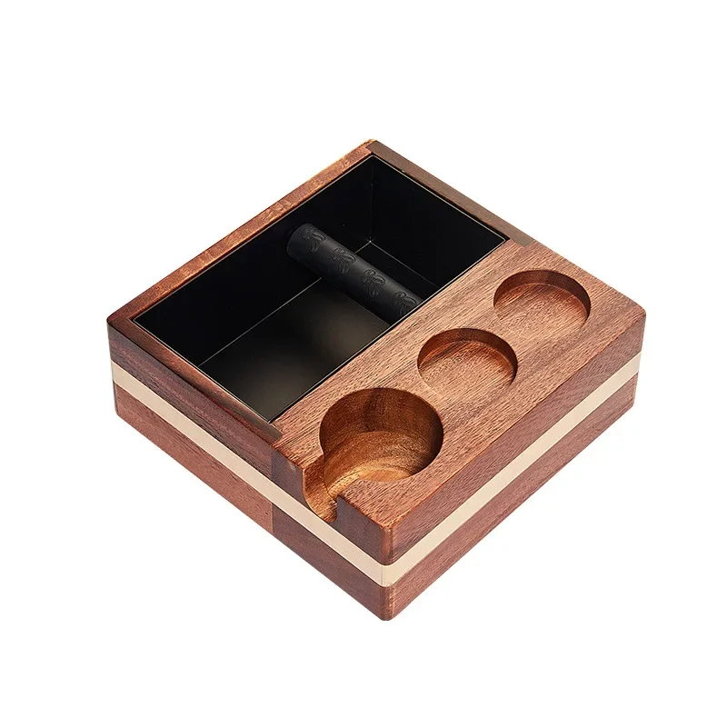 Máquina de café expresso moedor nespresso acessórios de cozinha cafeteira madeira antiderrapante enchimento imprensa assento em pó martelo almofada