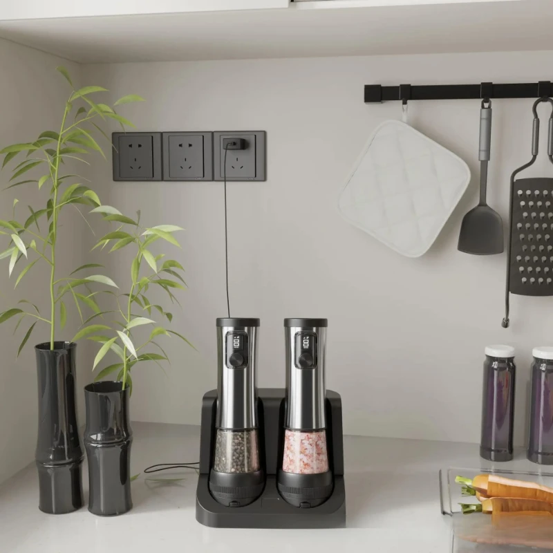 

Say goodbye to manual and socket: powerful rechargeable grinder, kitchen table grinding at will