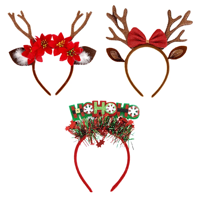 

1Pcs Christmas Headband For Women Antler Headbands Cute Hairpins Deer Horn Christmas Headbands Cute Hairpin Plush Party Decora