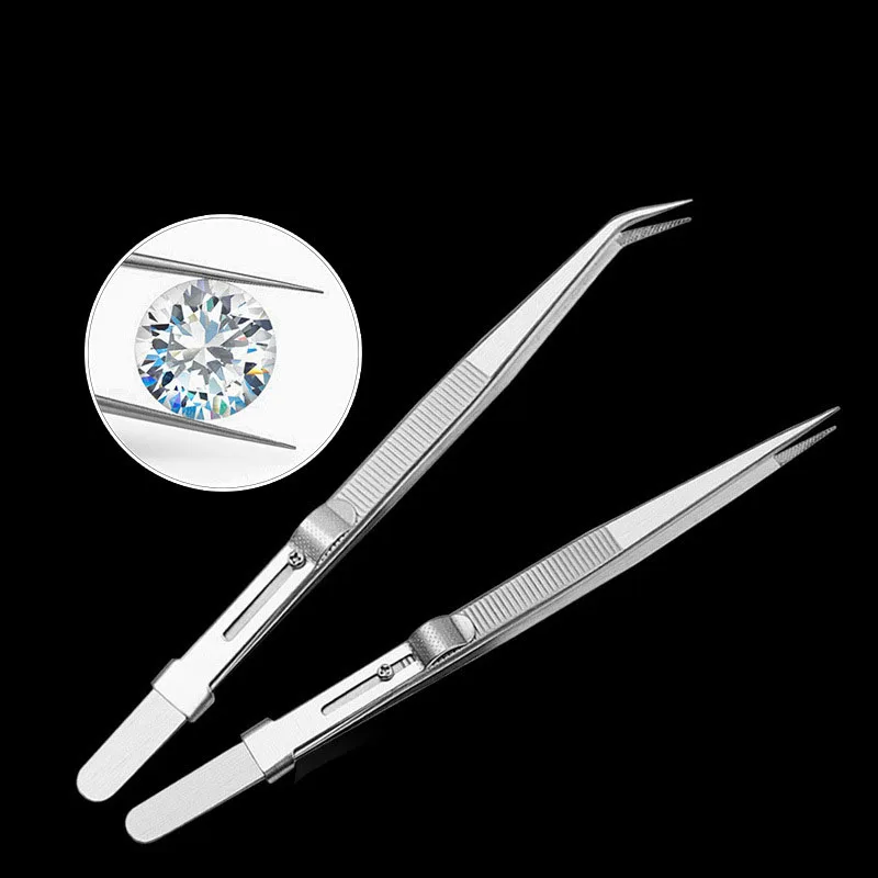 Stainless Steel High Quality Jewelry Tweezers Tools Professional For Diy Diamond Gem Jewelry Jeweler's Jewelry Making