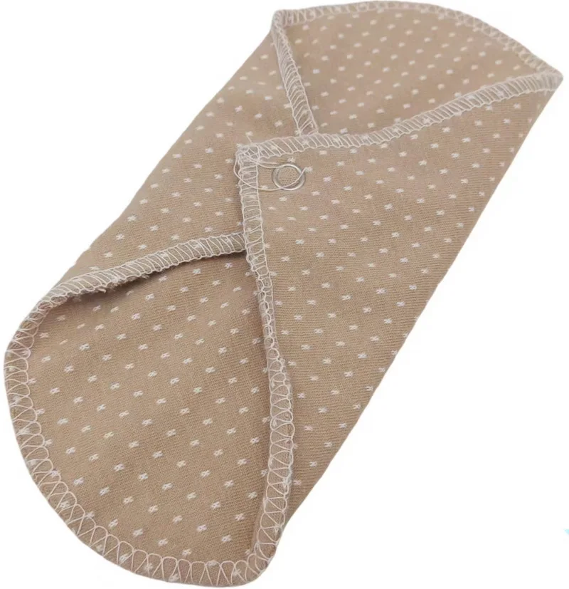 Almofada menstrual reutilizável para mamãe, 180mm de comprimento, algodão sanitário, forro de calcinha, pano fino, macio, lavável, ajuste dia,