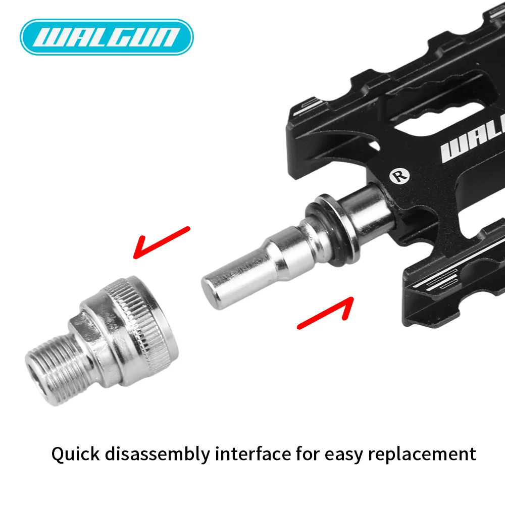 WALGUN Quick Release Bicycle Pedal Aluminum Alloy Pedal Ultralight Mountain Bike Bearing Pedal Non-slip Bicycle General Cycling